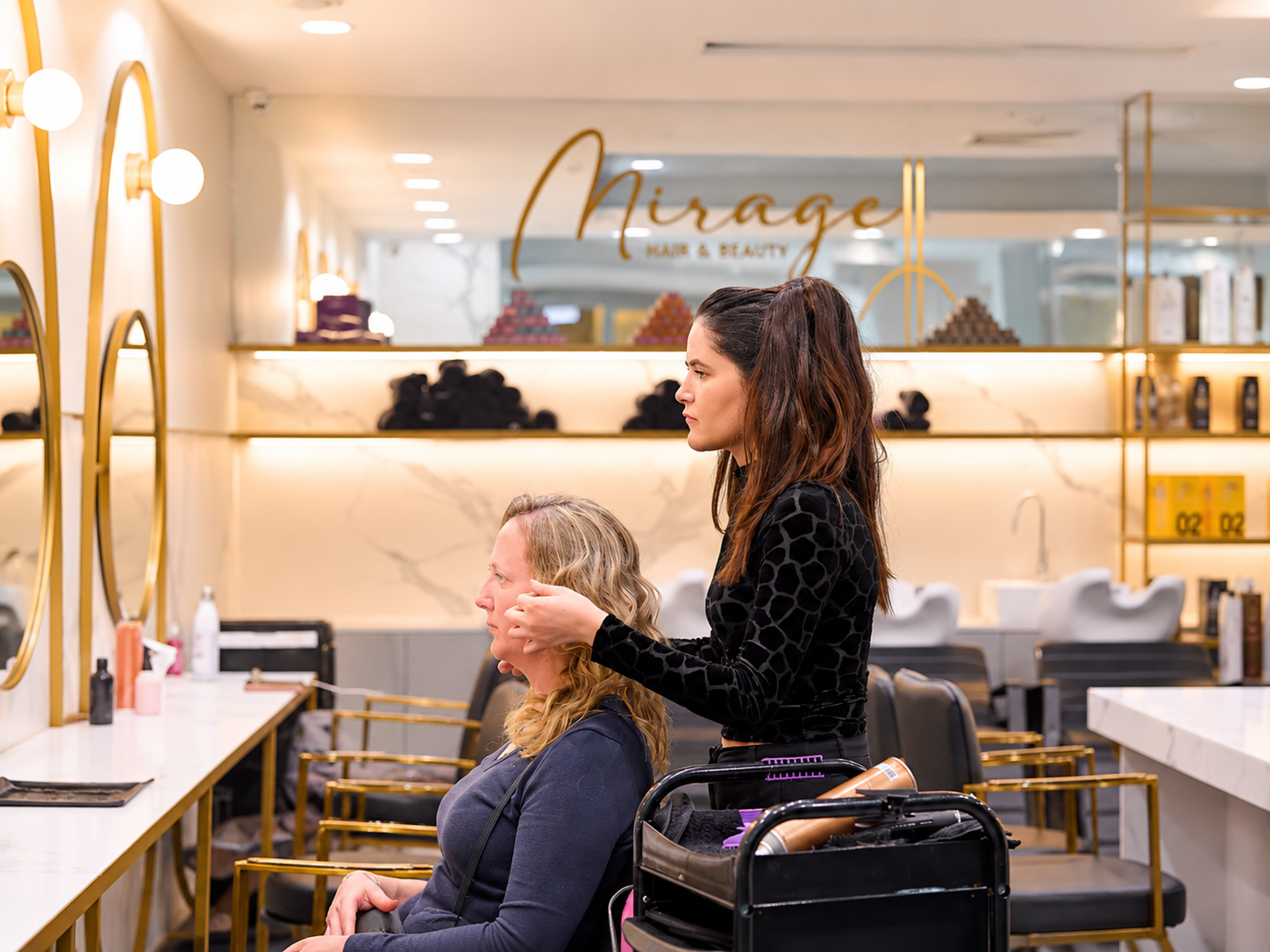 Mirage Hair & Beauty salon interior